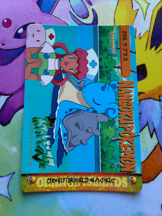 Lapras #206 | Pokemon Japanese 1999 Carddass | Pocket Monsters Anime Collection