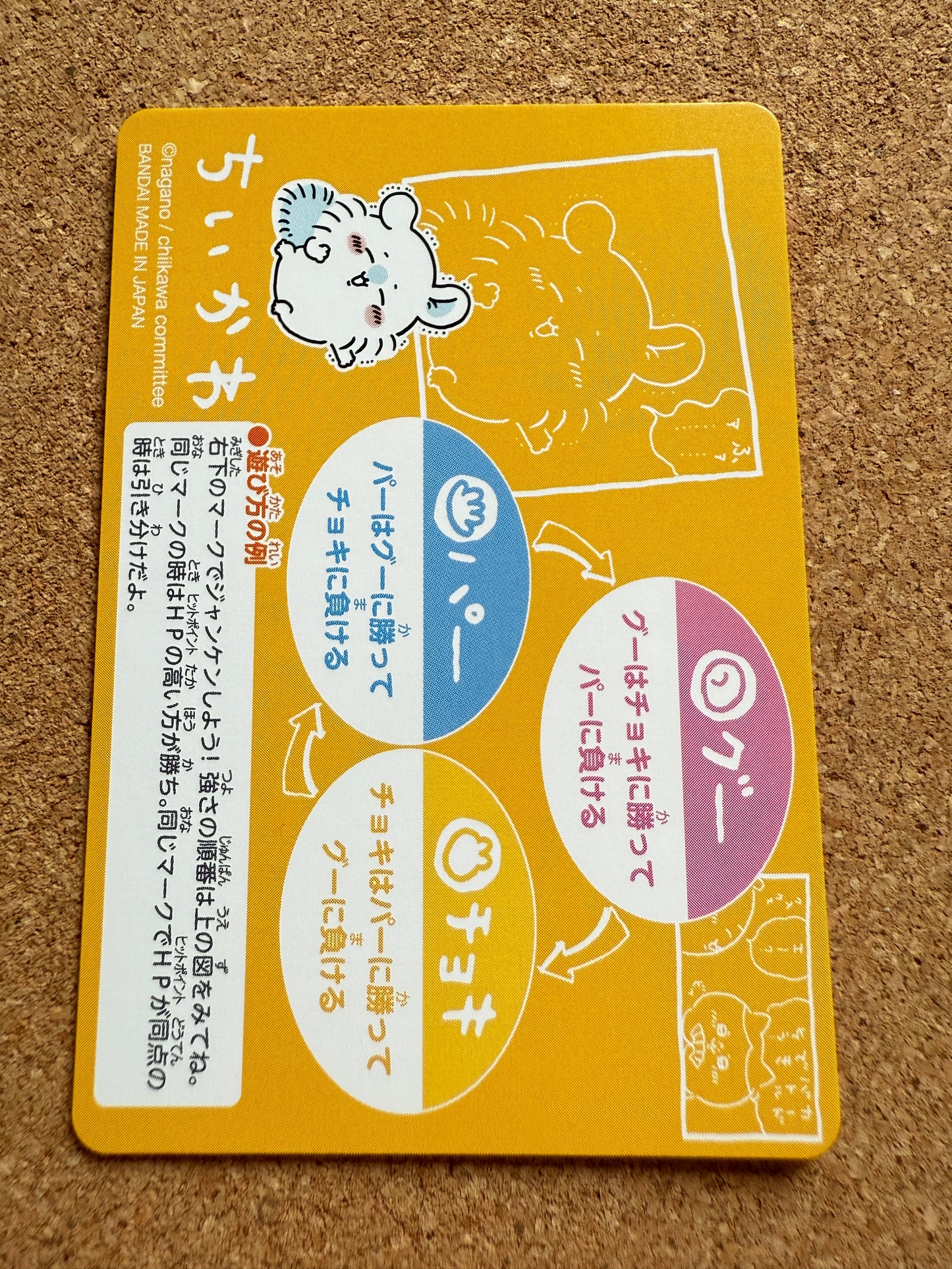 Chiikawa (ちいかわ) | Nagano | Japanese | Card D | Flying Squirrel