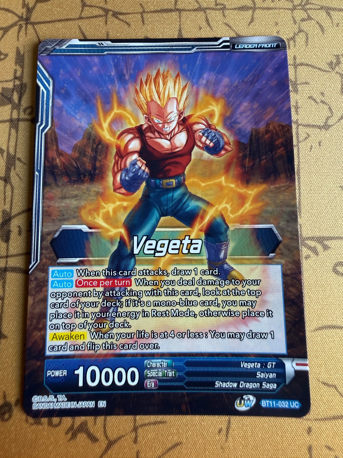 Vegeta // SS4 Vegeta, Ultimate Evolution BT11-032 Dragon Ball Super Theme Selection: History Of Vegeta