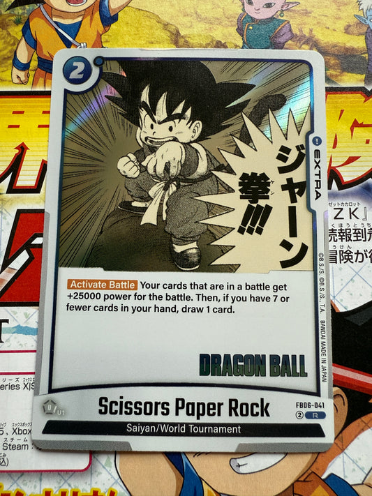 Dragon Ball Super Card Game Manga 01 | FB06-041 Scissors Paper Rock R
