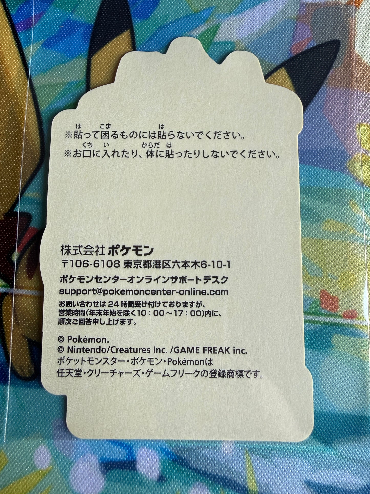 Pokemon Center Online | Nintendo | Award 'Door' Sticker | Mokuro Non-Holo