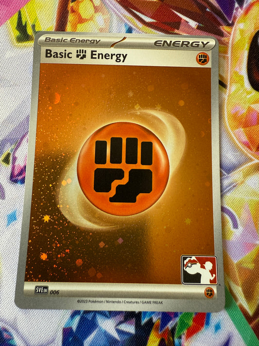 Fighting Energy #6 Stamped and Cosmos Holo | Pokemon | Play! Pokemon Prize Pack