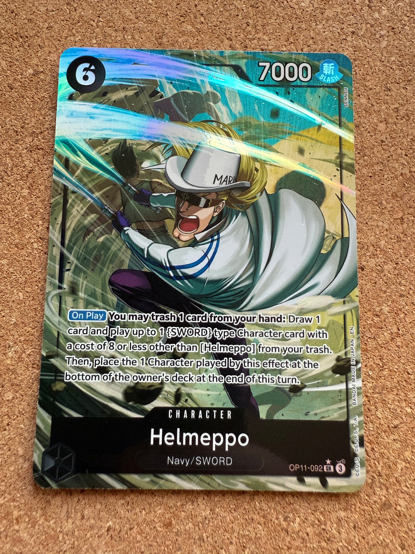 One Piece | A Fist of Divine Speed | Helmeppo | SR Alternative Art | OP11 - 092