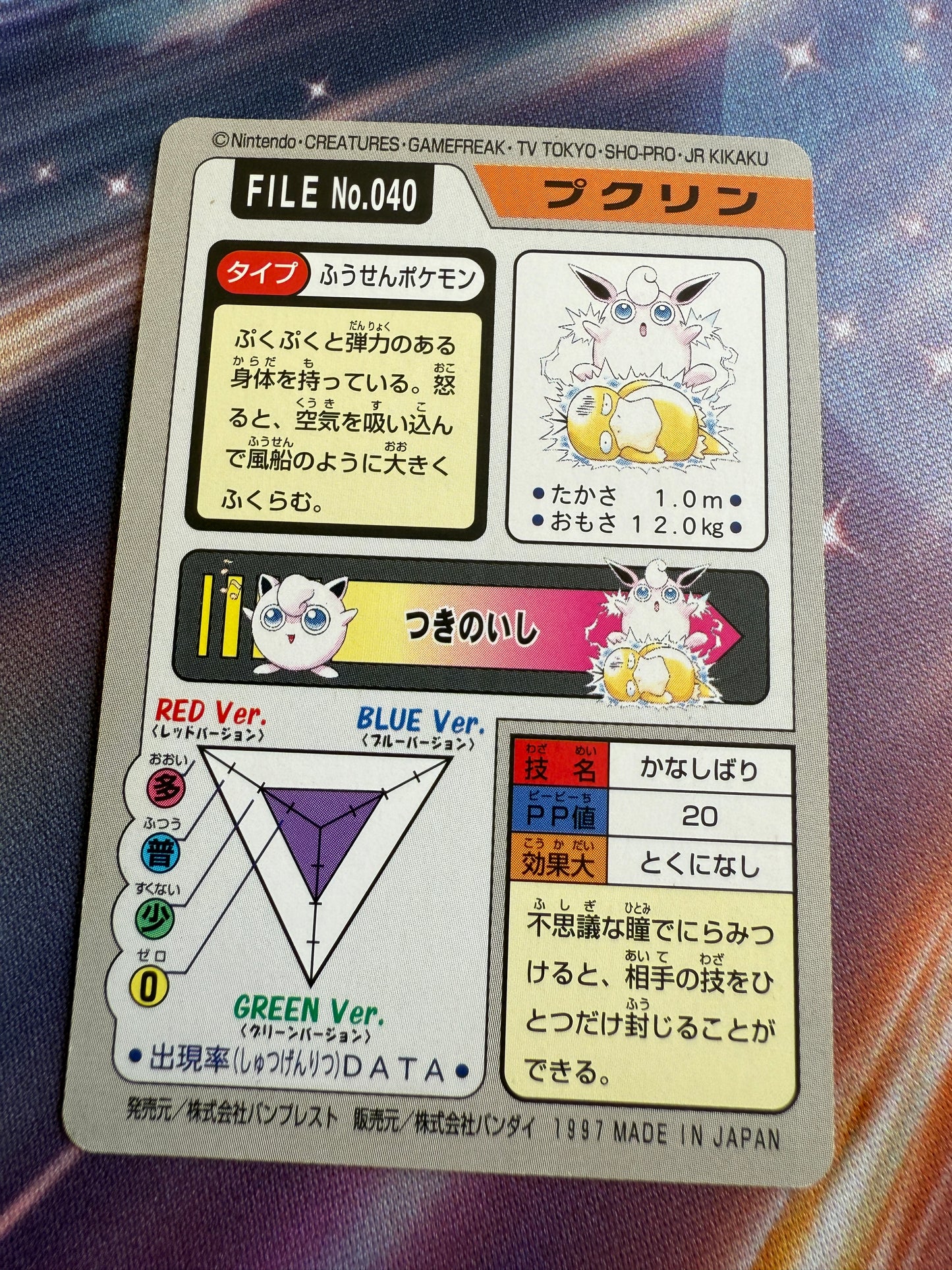 Wigglytuff #40 | Pokemon Japanese 1997 Carddass