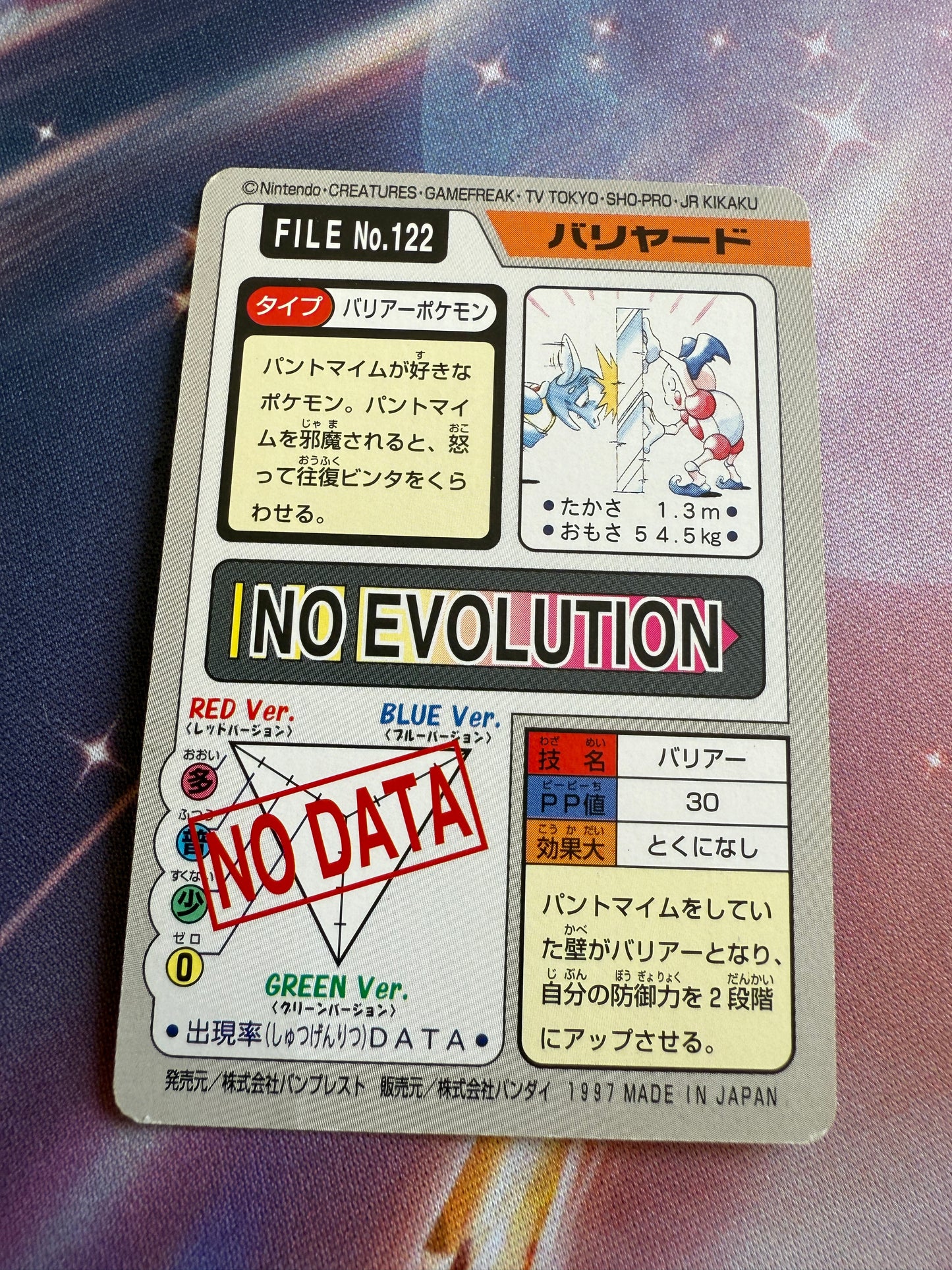 Mr. Mime #122 | Pokemon Japanese 1997 Carddass
