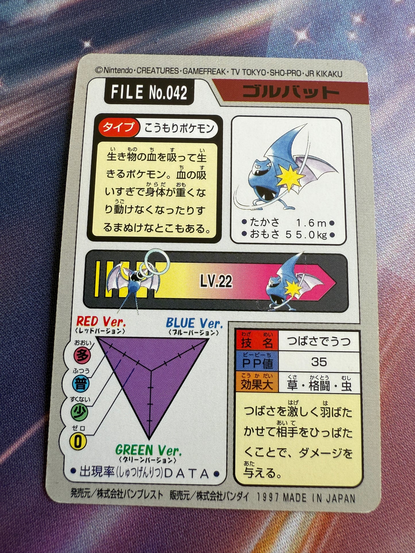 Golbat #42 | Pokemon Japanese 1997 Carddass
