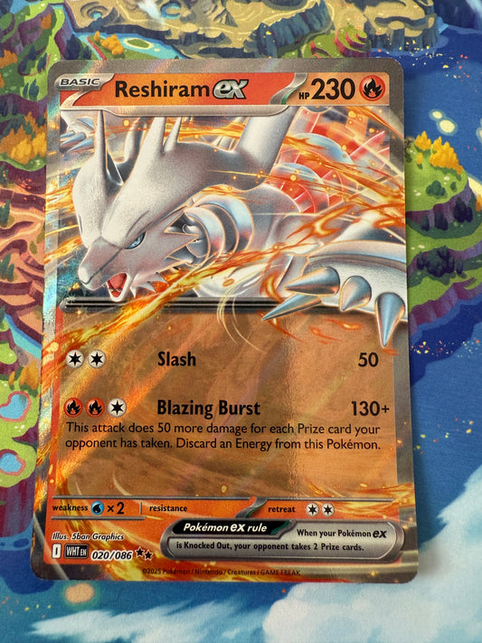 Reshiram Ex #20 Pokemon White Flare