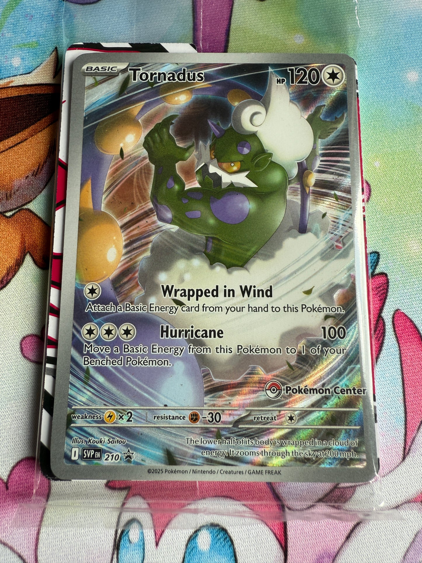 Tornadus #210 | Black Bolt & White Flare | Promo | Pokemon Center Stamped | Sealed