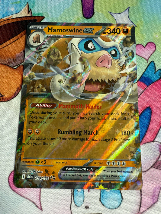 Pokemon Journey Together English Card | JTG | Mamoswine Ex #79