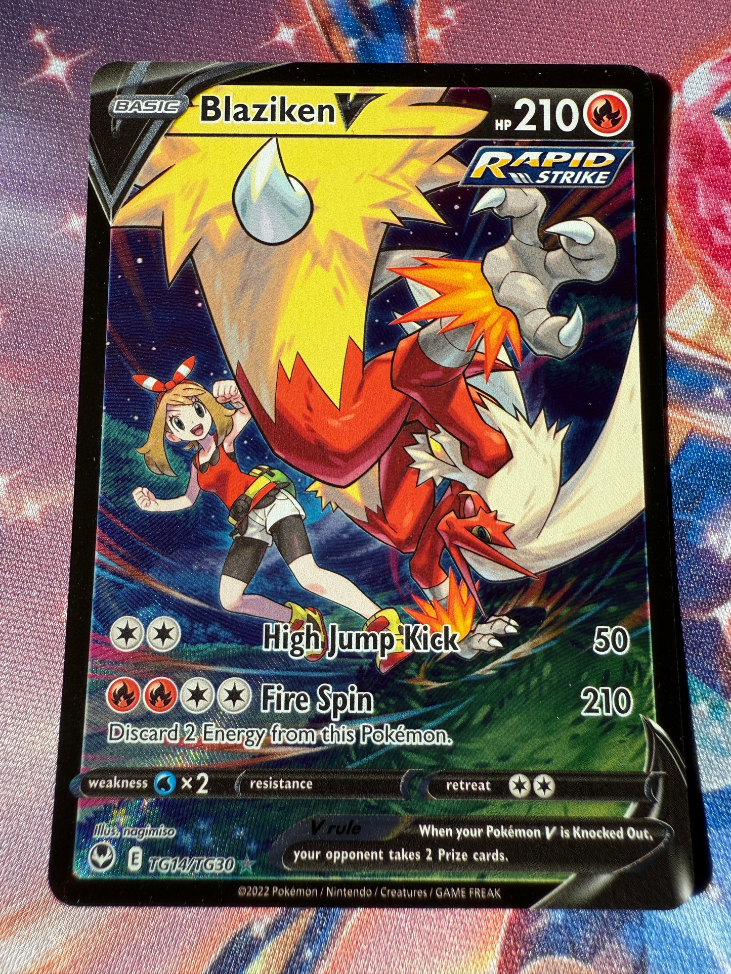 Blaziken V #TG14 Pokemon Silver Tempest