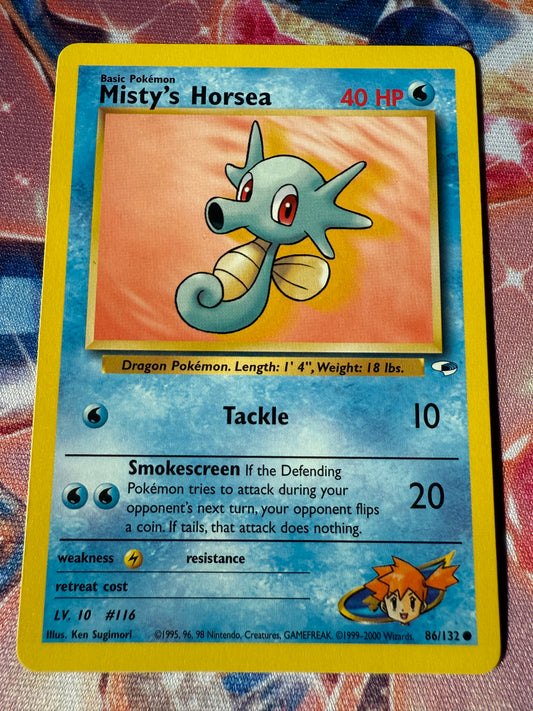 Misty's Horsea #86 Pokemon Gym Heroes