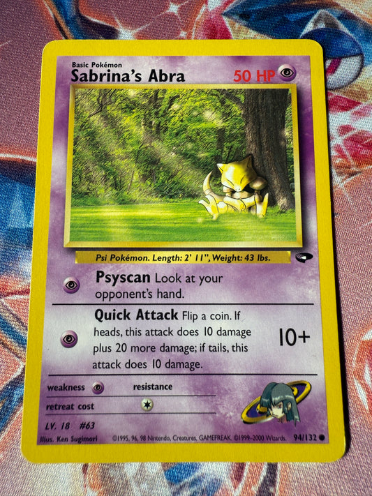 Sabrina's Abra #94 Pokemon Gym Challenge