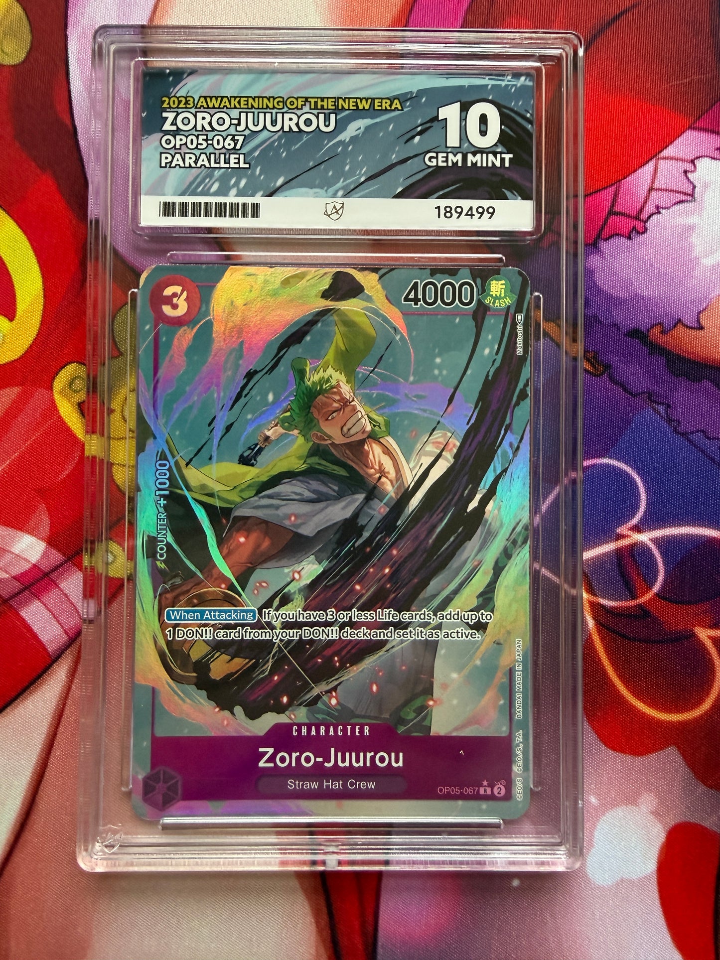 ACE 10 | 2023 Awakening of the New Era | OP05-067 Parallel | Zoro-Juurou | English