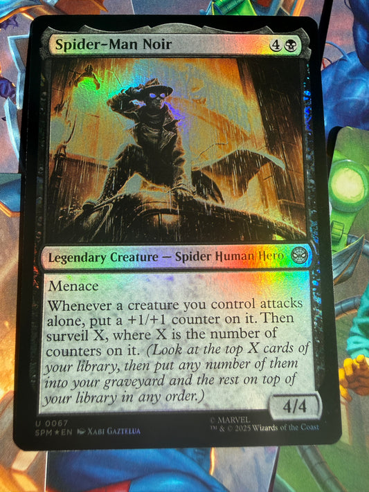 Magic The Gathering | Marvel Spider-Man | Spider-Man Noir U 67 Foil