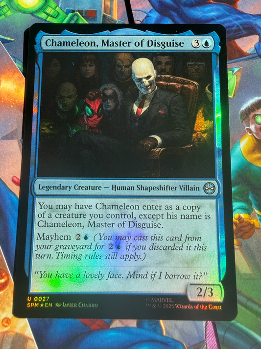 Magic The Gathering | Marvel Spider-Man | Chameleon, Master of Disguise U 27 Foil