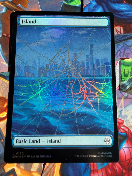 Magic The Gathering | Marvel Spider-Man | Land Island L 190 Foil
