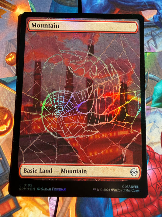 Magic The Gathering | Marvel Spider-Man | Land Mountain L 192 Foil