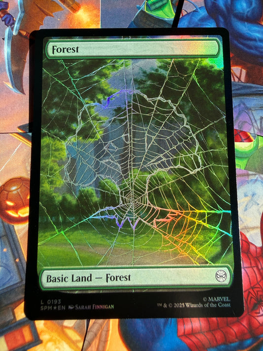 Magic The Gathering | Marvel Spider-Man | Land Forest L 193 Foil