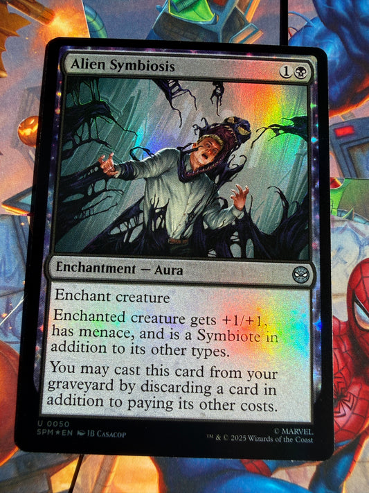 Magic The Gathering | Marvel Spider-Man | Alien Symbiosis U 50 Foil