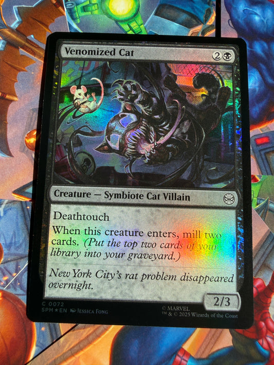 Magic The Gathering | Marvel Spider-Man | Venomized Cat C 72 Foil