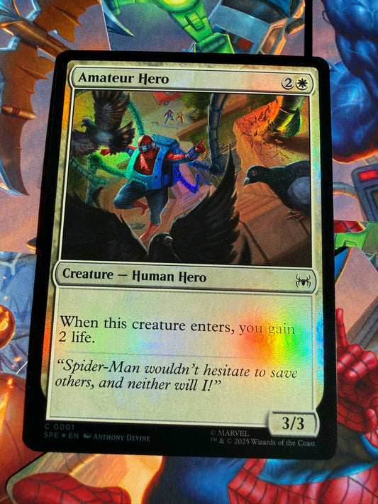 Magic The Gathering | Marvel Spider-Man | Amateur Hero C 1 Foil