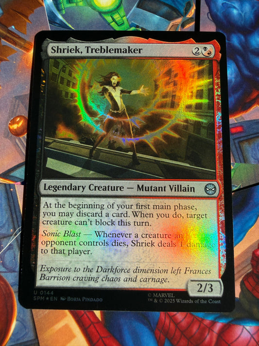 Magic The Gathering | Marvel Spider-Man | Shriek, Treblemaker U 144 Foil
