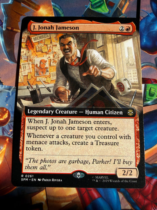 Magic The Gathering | Marvel Spider-Man | J Jonah Jameson R 261 Borderless Art