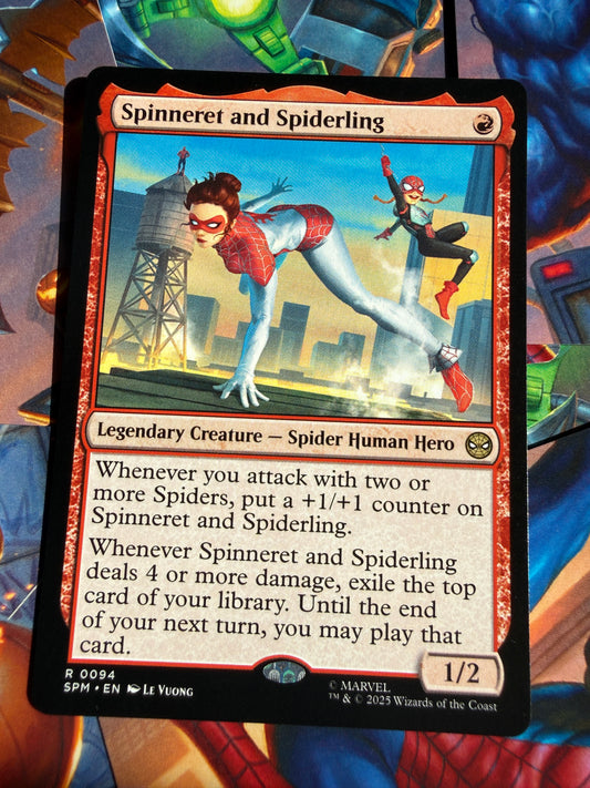 Magic The Gathering | Marvel Spider-Man | Spinneret and Spiderling R 94