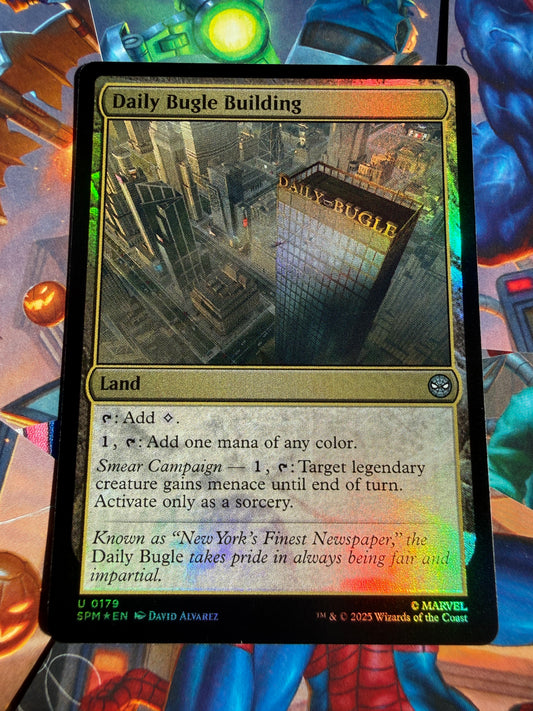 Magic The Gathering | Marvel Spider-Man | Daily Bugle Building U 179 Foil