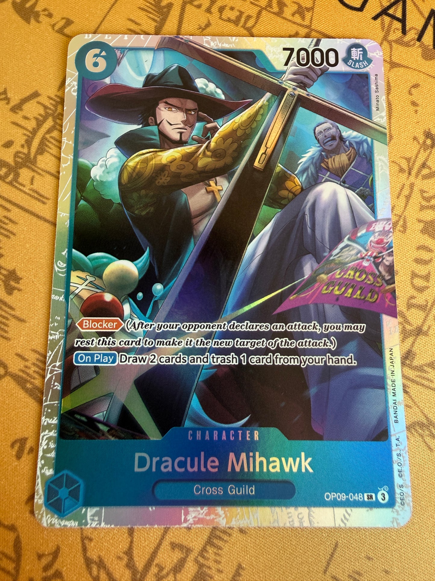 One Piece | English | Dracula Mihawk OP09-048 SR