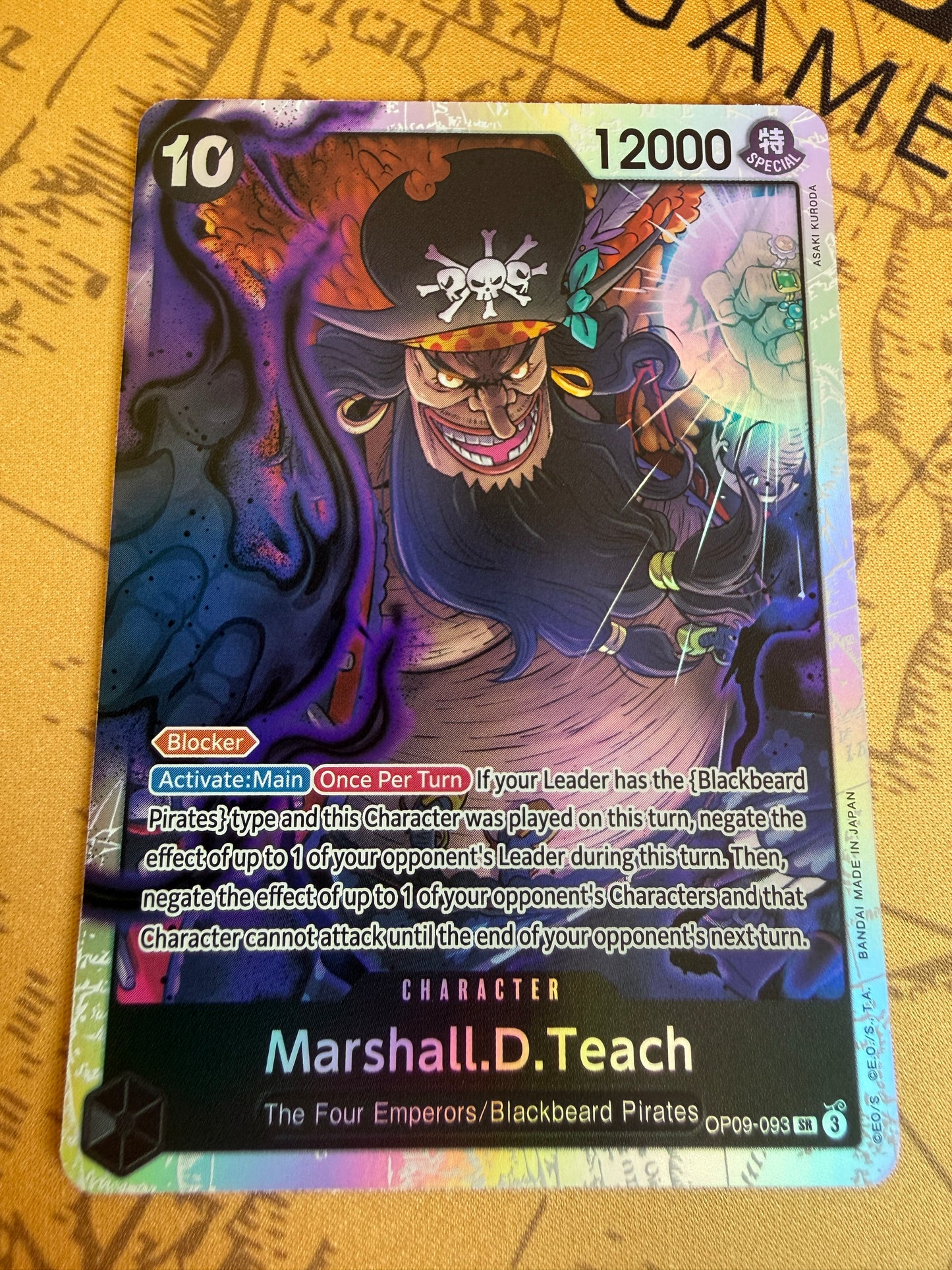 One Piece | English | Marshall.D.Teach OP09-093 SR
