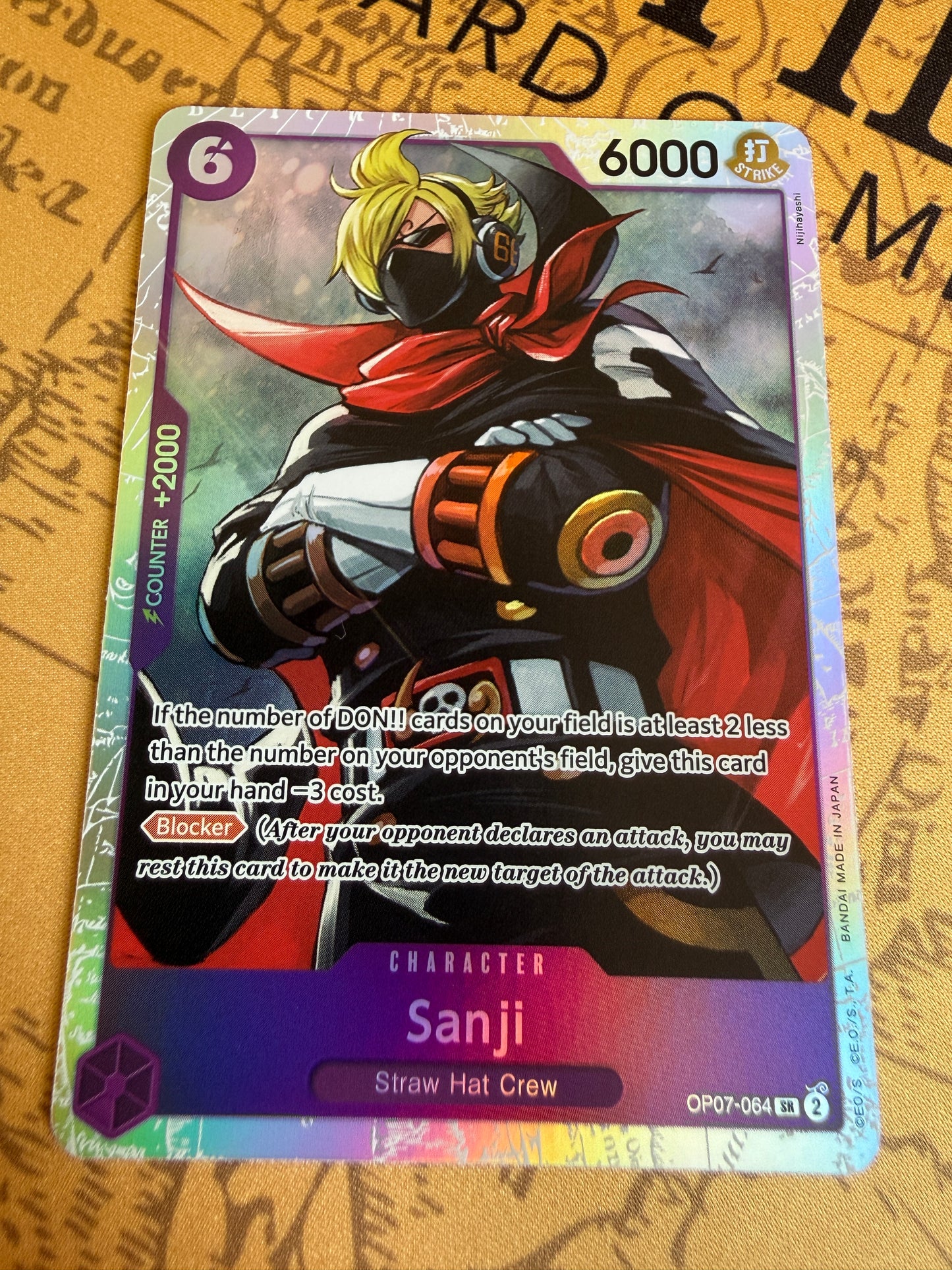 One Piece | English | Sanji OP07-064 SR