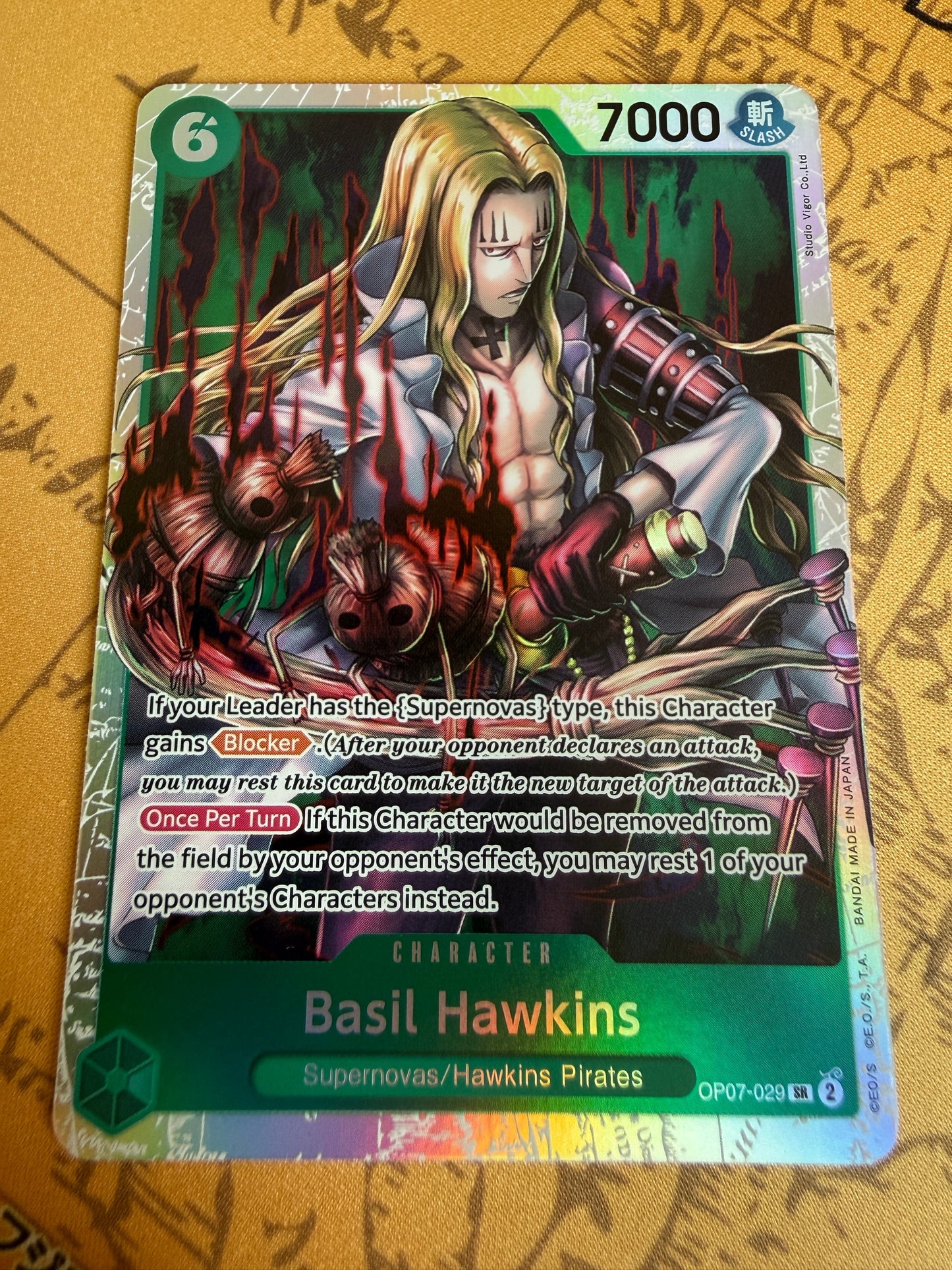 One Piece | English | Basil Hawkins OP07-029 SR