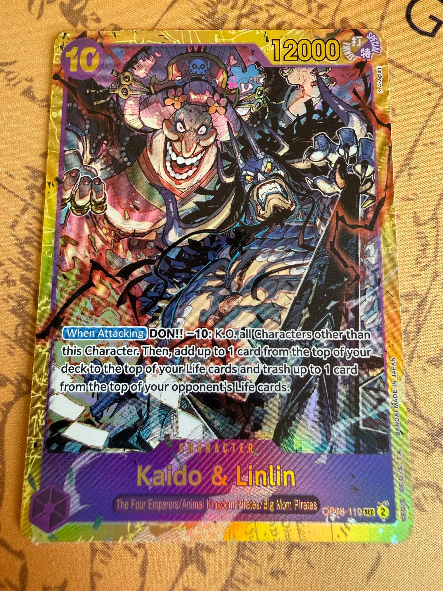 One Piece | English | Kaido & Linlin OP08-119 SEC