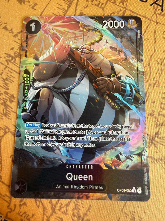 One Piece | English | Queen OP08-080 R* Alternate Art