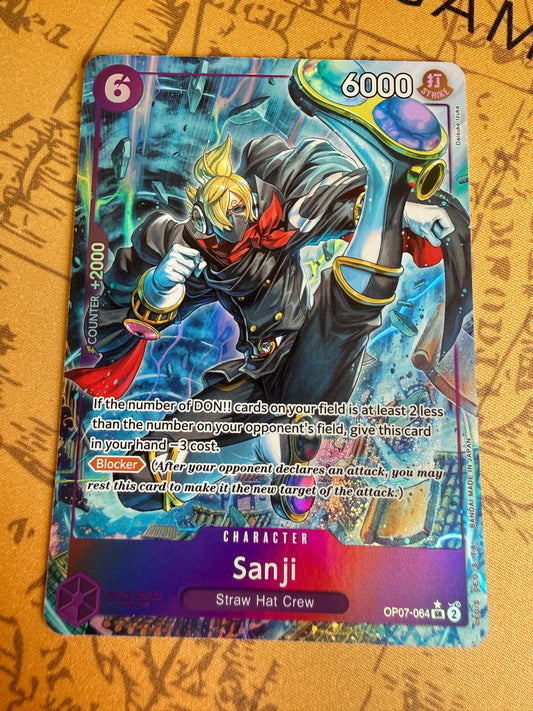 One Piece | English | Sanji OP07-064 SR* Alternate Art