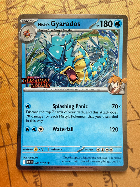 Misty's Gyarados #49 STAMPED Prerelease | Destined Rivals