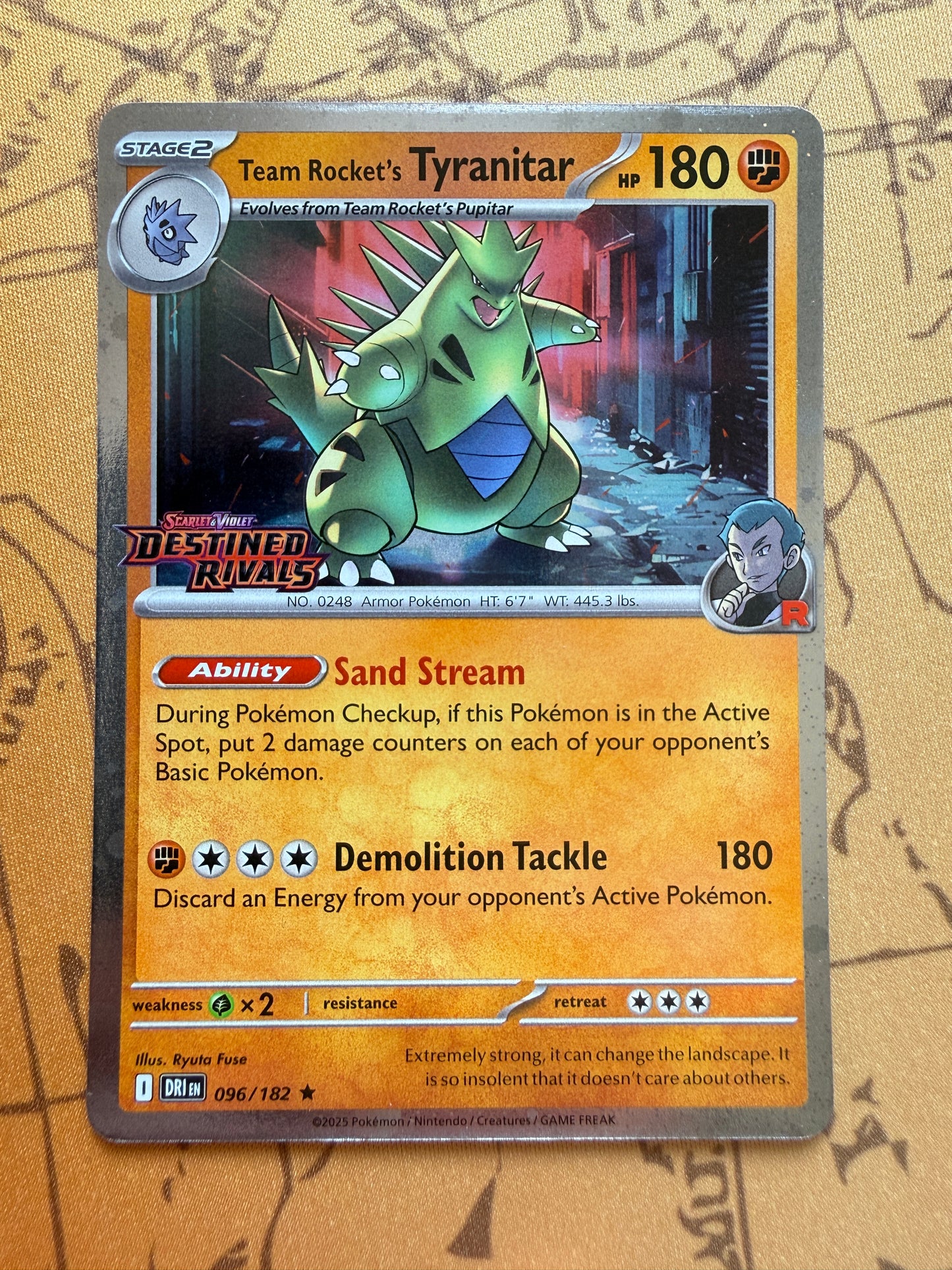Team Rocket's Tyranitar STAMPED Prerelease | Destined Rivals