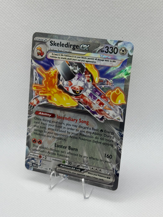 Pokemon Paradox Rift English Card | PAR | Skeledirge EX #137
