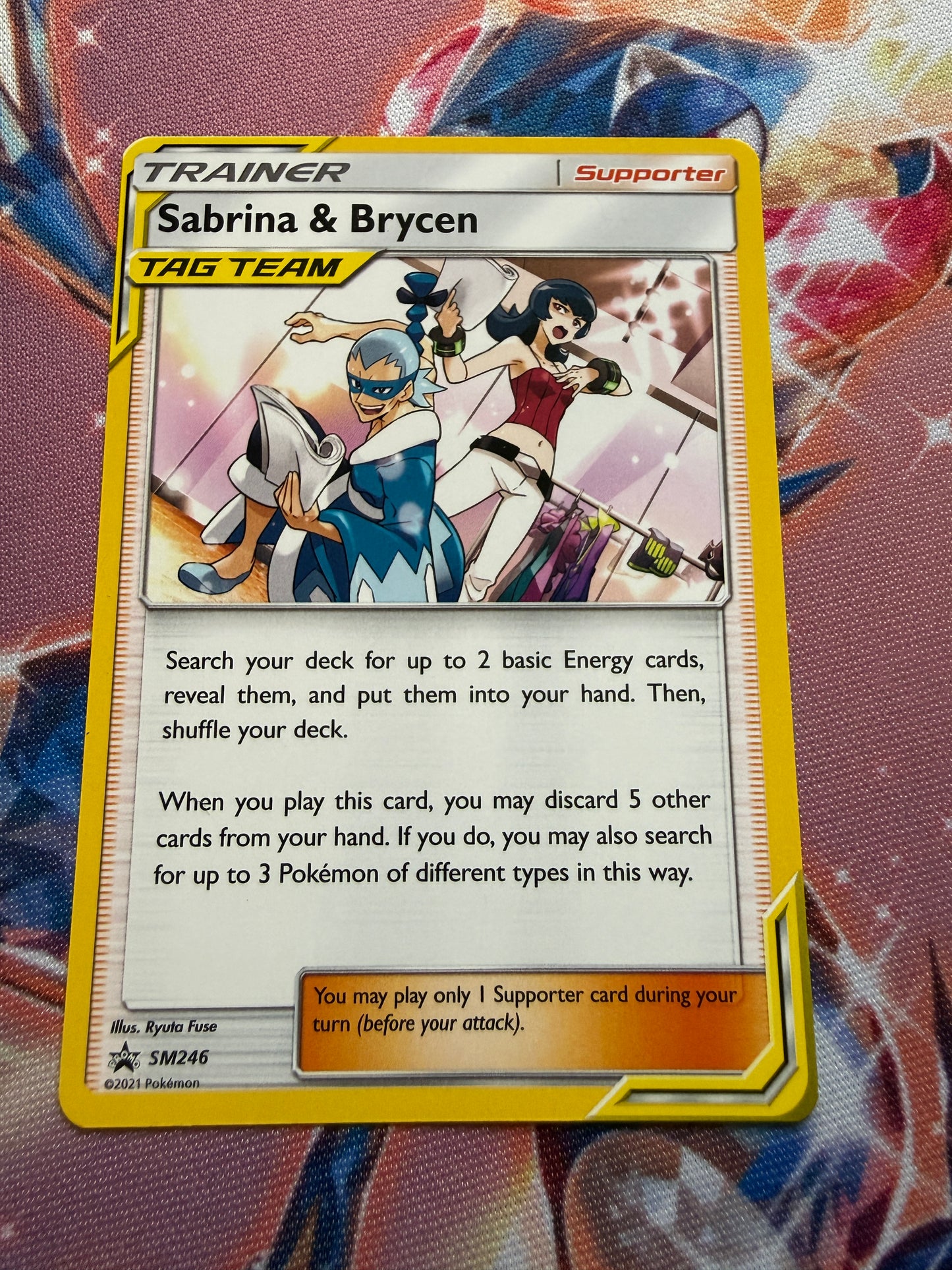 Sabrina & Brycen #SM246 | Pokemon Promo | Tag Team
