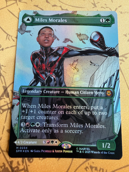 Magic The Gathering | Marvel Spider-Man | Miles Morales, Ultimate Spider-Man (Borderless Foil) #234 M
