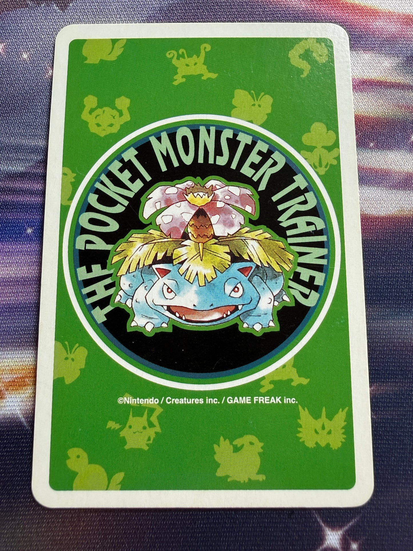1996 Poliwrath | Venusaur Green Poker Cards | 3 of Hearts