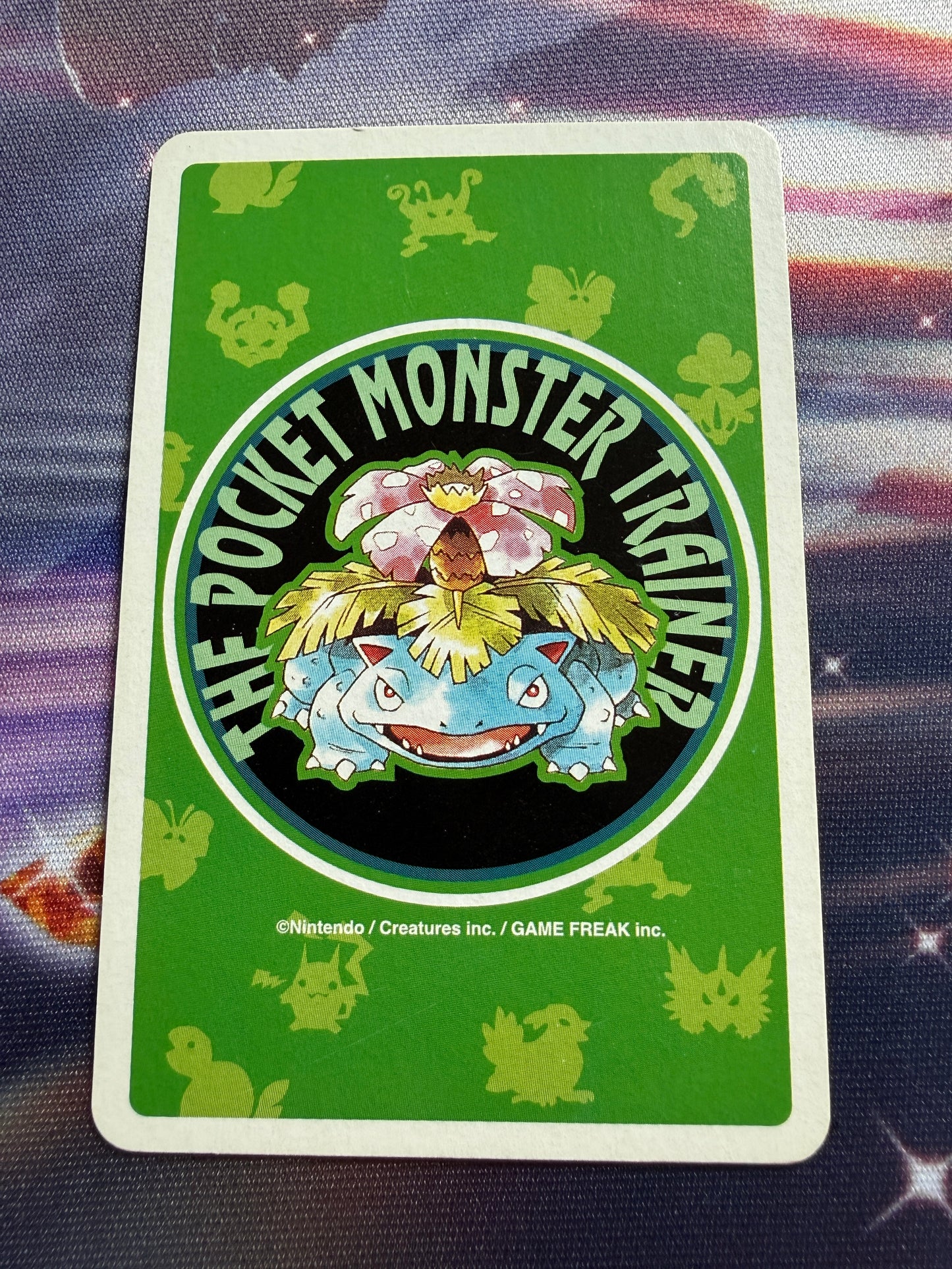 1996 Electrode #101 | Venusaur Green Poker Cards | 6 of Diamonds