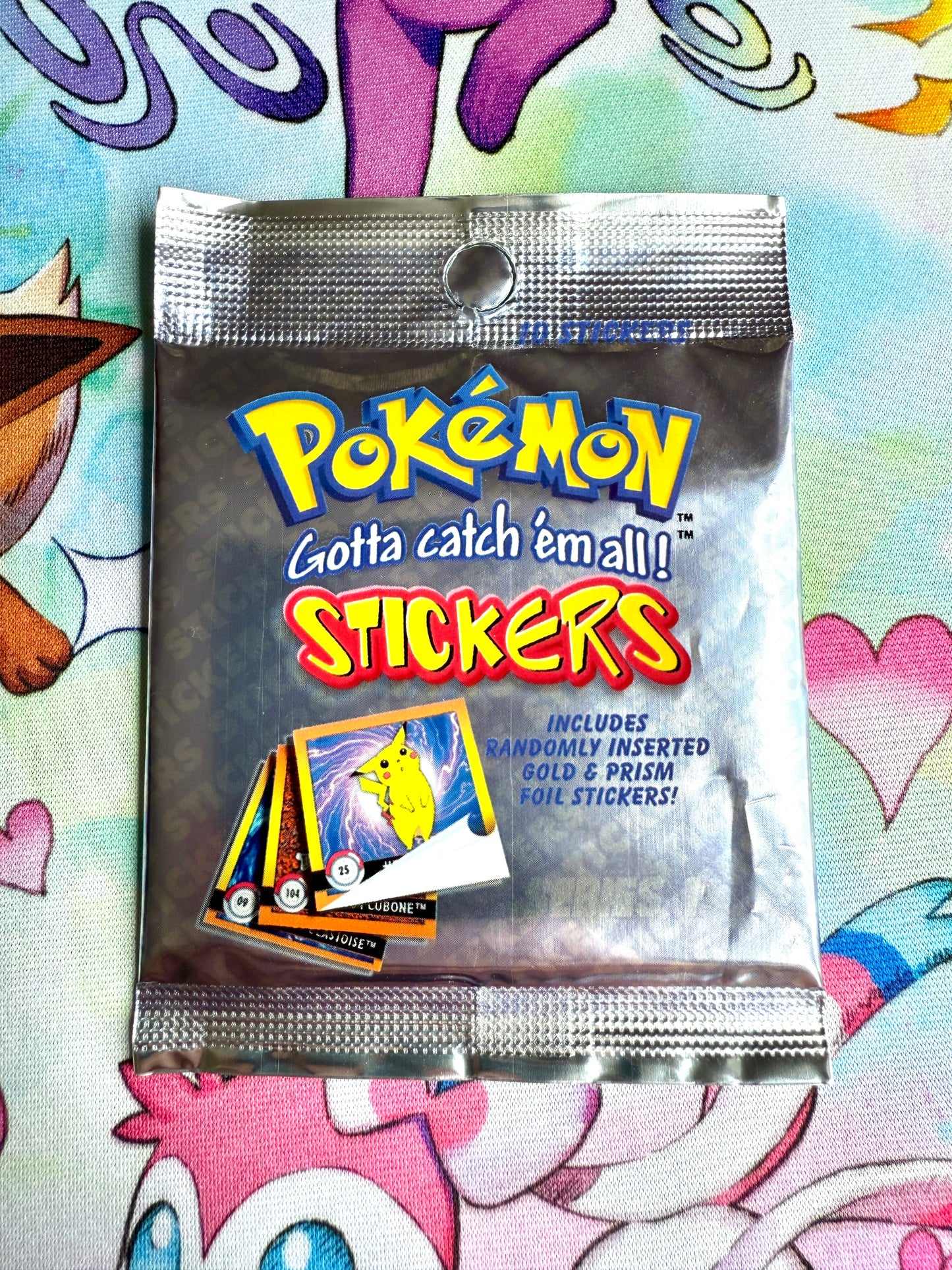 1999 Vintage Artbox Pokemon Stickers | 1 x Sealed Sticker Booster Pack (10 stickers)