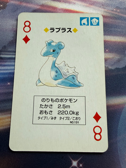 Lapras #131 | Venusaur Green Poker Cards | 8 of Diamonds