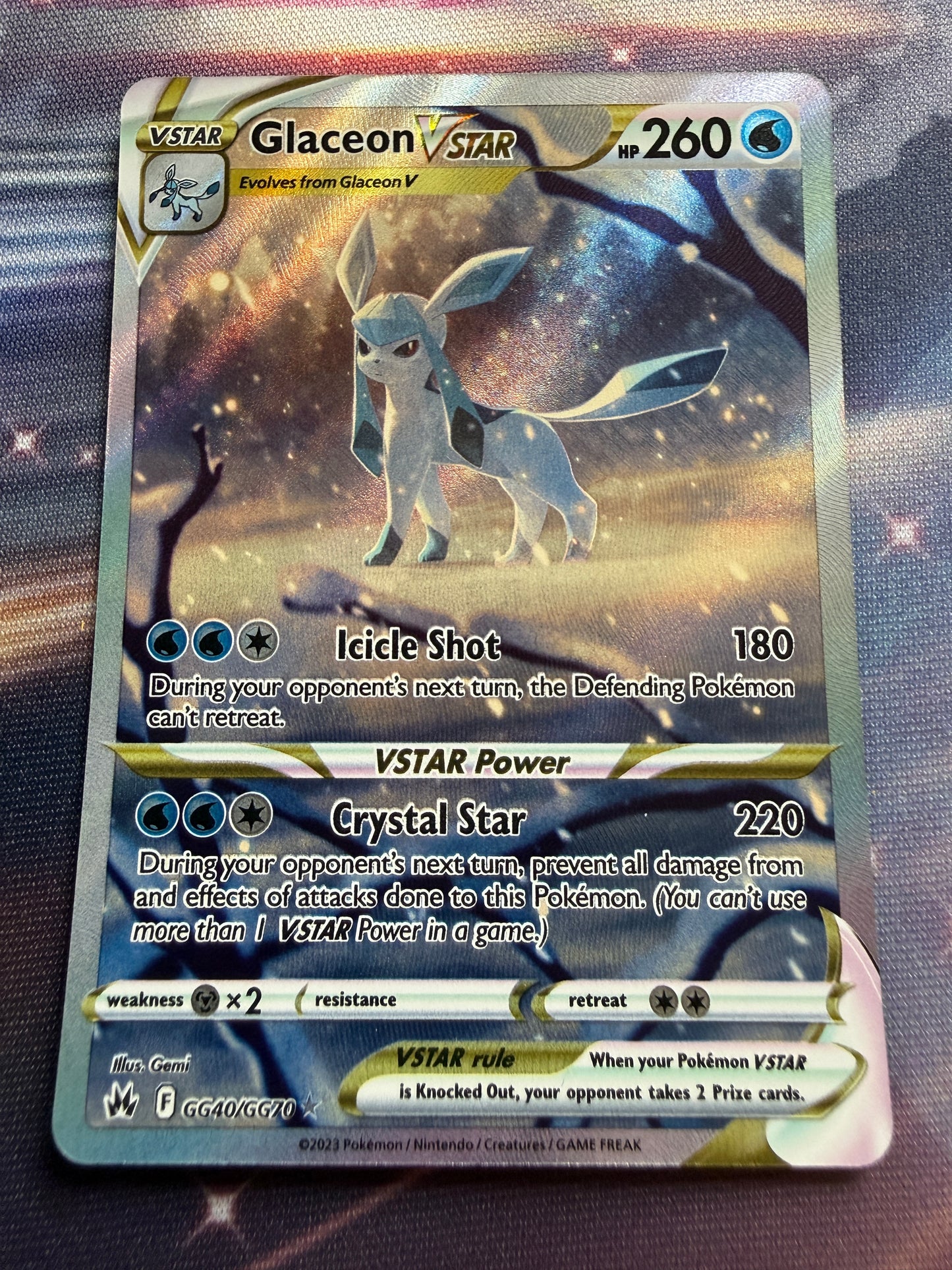 Glaceon VSTAR #GG40 | Pokemon | Crown Zenith
