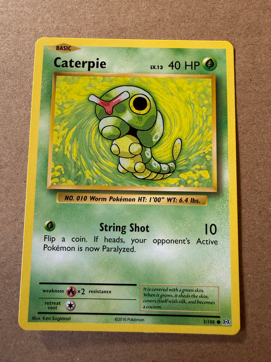 2016 XY Evolutions | Pokemon | Non-Holo Caterpie 3