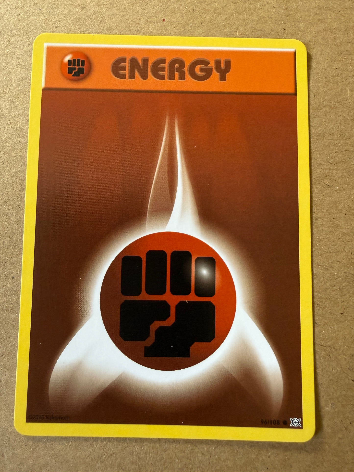 2016 XY Evolutions | Pokemon | Non-Holo Fighting Energy