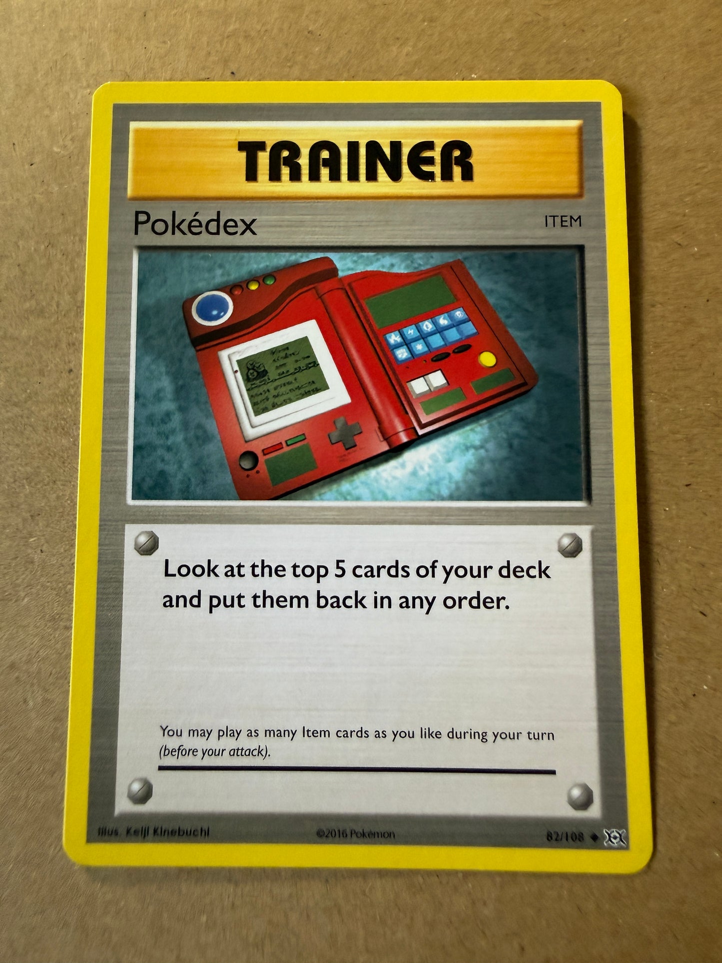 2016 XY Evolutions | Pokemon | Non-Holo Pokédex #82