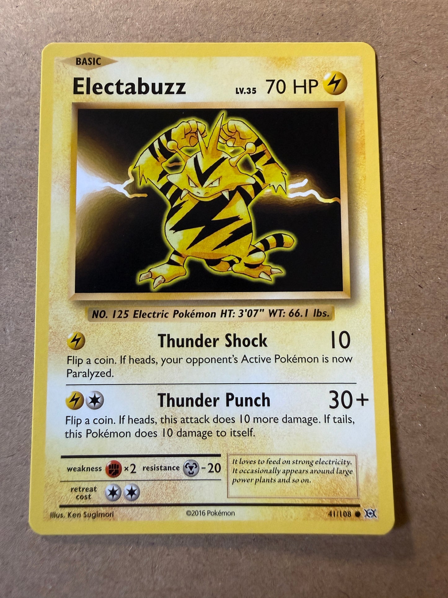 2016 XY Evolutions | Pokemon | Non-Holo Electabuss #41